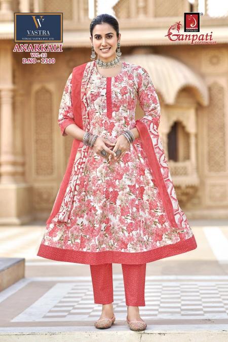 Ganpati anarkali vol-13 wholesale kurtis market